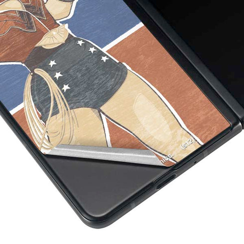 DC Comics Bombshells Wonder Woman Bombshell Galaxy Z Fold4 5G Skin